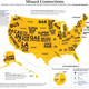 Illustration for article titled This Map of the United States of America Shows Where the Most Craigslist Missed Connections Happen in Each State